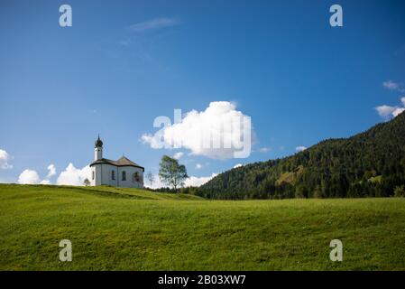 Catena montuosa Karwendel in Achenkirch in Tirolo / Austria Foto Stock