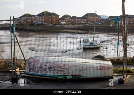 Fleetwood , Lancs - Industria Della Pesca Declino Foto Stock