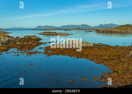 Basso tidein Stø,arcipelago di Vesterålen, Stø Foto Stock