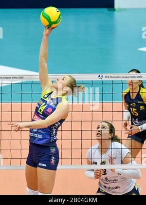 Treviso, Italia, 18 Feb 2020, joanna wolosz (conegliano) in Carrario Imoco Conegliano vs Nantes VB - Volleyball Champions League Women - Credit: LPS/Ettore Griffoni/Alamy Live News Foto Stock