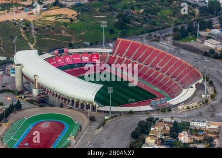 Luftbild, Estadi De Son Moix, Fußballstadion, Sportzentrum, Palma, Mallorca, Spanien, Europa, Balearische Inseln, Arena, Camí De La Vileta, Es, Espana Foto Stock