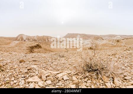 Alba sul Mar Morto e Masada Foto Stock