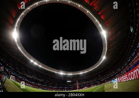 Stadio Wanda Metropolitano, Madrid, Spagna. 18th Feb, 2020. UEFA Champions League Football, Atletico de Madrid contro Liverpool; Vista panoramica dello stadio prima del gioco Credit: Action Plus Sports/Alamy Live News Foto Stock