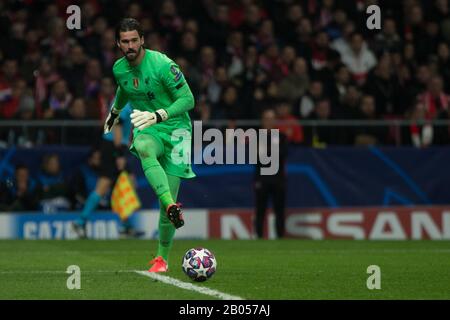 Madrid, Spagna. 18th Feb, 2020. DURANTE LA PARTITA ATLETICO DE MADRID CONTRO LIVERPOOL, CHAMPIONS LEAGUE ALLO STADIO WANDA METROPOLITANO. Martedì 18 FEBBRAIO 2020 Credit: Cordon PRESS/Alamy Live News Foto Stock