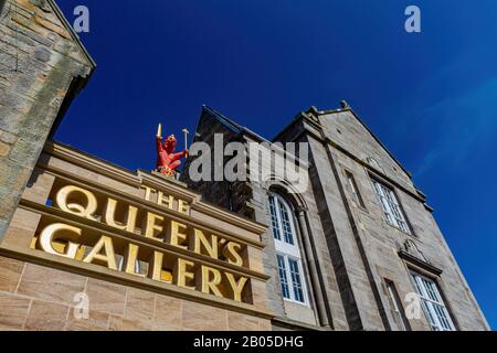 Edimburgo, 11 LUGLIO: Vista esterna della Queen's Gallery l'11 LUGLIO 2011 a Edimburgo Foto Stock