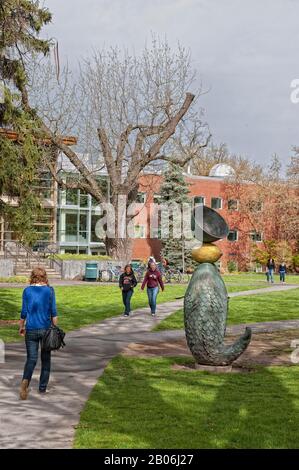 USA, WASHINGTON STATE, EASTERN WASHINGTON, WALLA WALLA, WHITMAN COLLEGE, OPERE D'ARTE Foto Stock