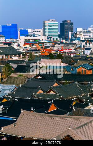 Nel maggio 2012, Jeonju è stata scelta come Città creative per la Gastronomia come parte della rete Città creative dell'UNESCO. Foto Stock