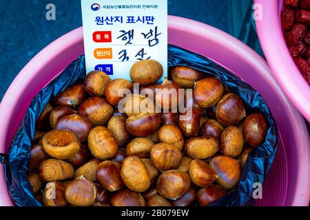 Mercati di strada coreani Foto Stock