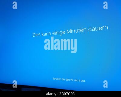 Desktop all'arresto del PC, aggiornamento, Germania Foto Stock