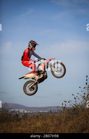 Cardiff, REGNO UNITO, 5th febbraio 2020. MotosX scende in pista. Credito: Megan Ellis Foto Stock