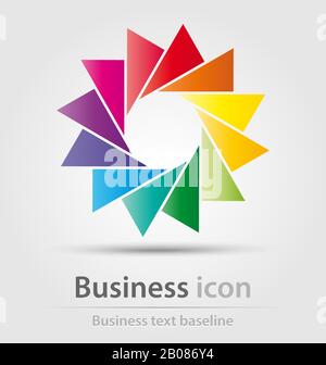 Originariamente creata icona azienda creativi per le attività di progettazione Illustrazione Vettoriale