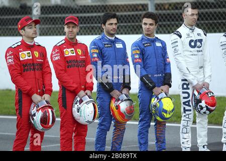 Barcellona, Spagna, 19 Feb 2020, Piloti Ferrari Durante I Test Pre-Stagione 2020 - Day 1 - Formula 1 Championship - Credit: Lps/Alessio De Marco/Alamy Live News Foto Stock