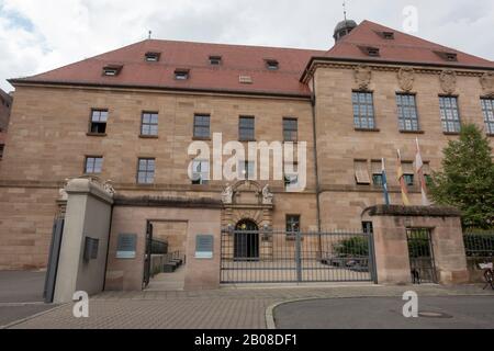 Vista esterna Del Memorium Nuremberg Trials, Norimberga, Baviera, Germania. Foto Stock