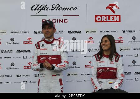 Robert robert kubica (pol) alfa romeo Racing c39 pilota di riserva durante i test pre-stagione 2020 - Day 1, Campionato di Formula 1 a Barcellona (Spagna), Italia, 19 febbraio 2020 Foto Stock
