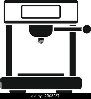 Icona distributore automatico di caffè. Semplice illustrazione dell'icona vettoriale della macchina per caffè automatica per il disegno di fotoricettore isolato su sfondo bianco Illustrazione Vettoriale