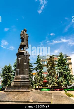 Statua di Vladimir Lenin a Vladidikavkaz, Russia Foto Stock