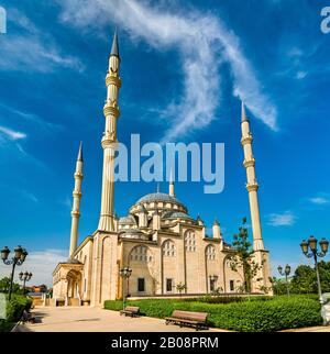 Il Cuore Della Moschea Cecenia A Grozny, Russia Foto Stock
