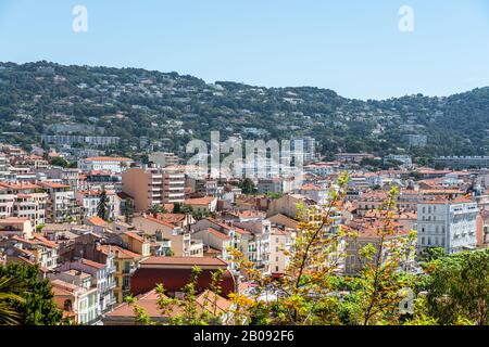 Veduta Aerea Del Centro Città Di Cannes In Francia Foto Stock