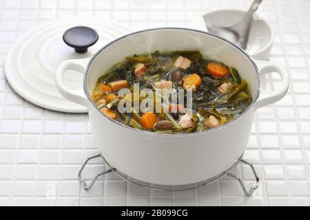 zuppa di pot likker, cucina del sud Foto Stock