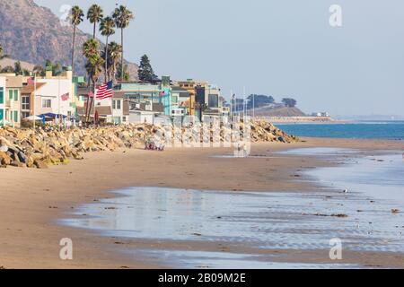Spiaggia di Solimar sulla Pacific Coast Highway, California, Stati Uniti d'America Foto Stock