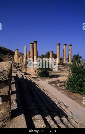 LIBIA, VICINO A BENGASI, CIRENE, TEMPIO DI APOLLO Foto Stock