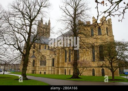 Cattedrale di Canterbury a Canterbury, Kent, Inghilterra - Cappella della Trinità all'estremità orientale della cattedrale Foto Stock