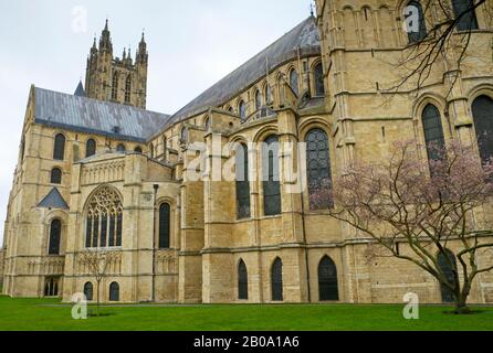 Cattedrale di Canterbury a Canterbury, Kent, Inghilterra - Cappella della Trinità all'estremità orientale della cattedrale Foto Stock