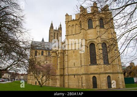 Cattedrale di Canterbury a Canterbury, Kent, Inghilterra - Cappella della Trinità all'estremità orientale della cattedrale Foto Stock