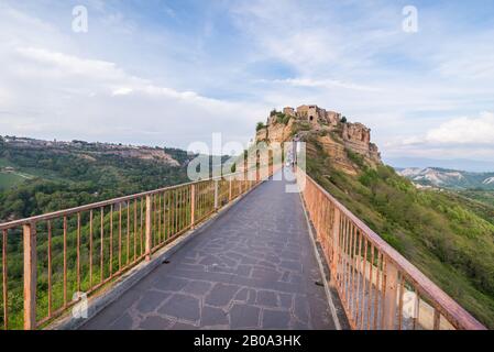 Città fantasma Civita di Bagnoregio in Italia Foto Stock