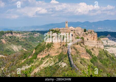 Città fantasma Civita di Bagnoregio in Italia Foto Stock