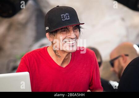 Las VEGAS, NV - 29 settembre : Tommy Lee e DJ Aero si esibiscono al REHAB Pool Party presso l'Hard Rock Hotel & Casino il 29 settembre 2013 a Las Vegas, NV. Credito: Kabik/Starlitepics/MediaPunch Inc.***COPERTURA DELLA CASA*** Foto Stock