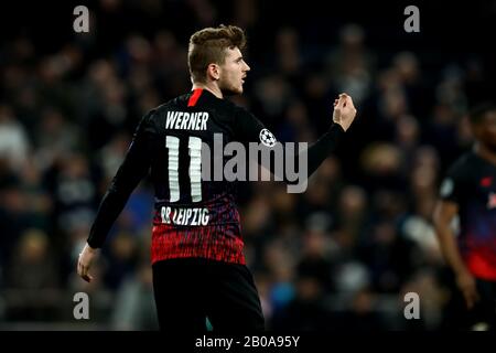 Tottenham Hotspur Stadium, Londra, Regno Unito. 19th Feb, 2020. Uefa Champions League Football, Tottenham Hotspur Contro Red Bull Leipzig; Timo Werner Di Rb Leipzig Credit: Action Plus Sports/Alamy Live News Foto Stock