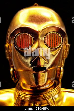 C-3PO, See-Threepio, protocollo droide, personaggio robot umanoide di Star Wars Foto Stock