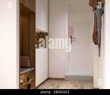 salone di bellezza 3d render spa Foto Stock