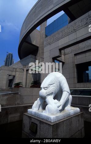 CINA, SHANGHAI, MUSEO DI SHANGHAI, STATUE DI PIETRA (REPLICHE) Foto Stock