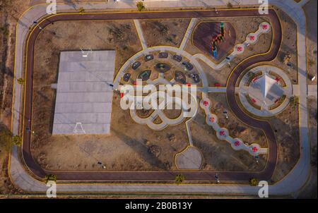 Area di gioco Stato del Messico, Messico dall'alto Foto Stock