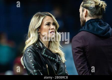 Diletta leotta dazn in occasione di Atalanta vs AS Roma, Bergamo, Italia, 15 Feb 2020, Campionato italiano di Calcio una partita di calcio Foto Stock