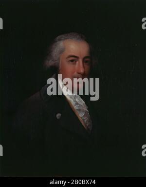 Gilbert Stuart, Ritratto di James Bowdoin III, ca. 1806-1812, olio su tela, 29 7/8 in. x 24 3/4 in. (75,88 cm x 62,87 cm), figlio del secondo governatore del Massachusetts, James Bowdoin III è stato coinvolto anche nella politica e servito nella legislatura statale del Massachusetts. Sempre più interessato all'educazione, ha dotato il Bowdoin College in onore di suo padre. Thomas Jefferson nominò il Ministro Bowdoin Plenipotenziario presso la Corte di Spagna nel 1804, invitandolo a commissionare questo ritratto di Gilbert Stuart, insieme con le somiglianze di sua moglie e del Presidente e Segretario di Stato. Scadenza Foto Stock