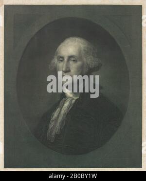 William Edgar Marshall, Ritratto di George Washington, n.d., carta Foto Stock