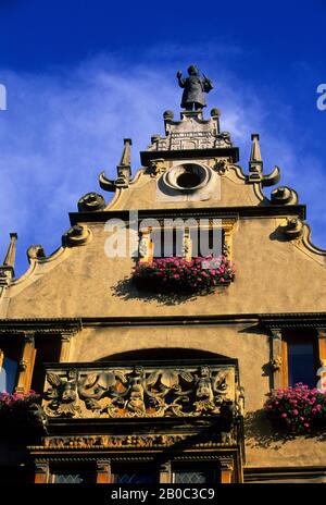 FRANCIA, COLMAR, LA CASA DELLE TESTE Foto Stock