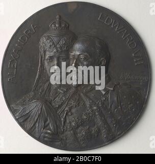 Artista sconosciuto, Alexandra e Edoardo VII, n.d., bronzo, 3 15/16 in. (10 cm Foto Stock