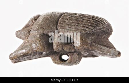 Scarabeo, foca, scarabeo, faience, 2,1 cm, Egitto Foto Stock