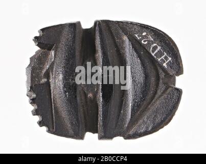 Scarabeo, foca, scarabeo, pietra (nera), 3 cm, Egitto Foto Stock