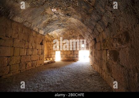 Libano: All'interno dei resti della fortezza crociata Beaufort nel sud del Libano. Foto Stock