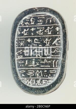 Egitto, sigillo, scarabeo, pietra, nero, 7 cm, posizione, Egitto Foto Stock