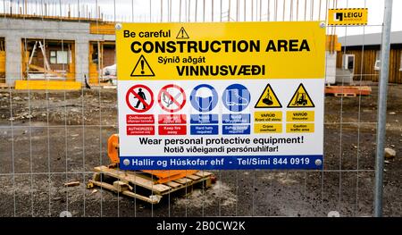 Cantiere Islanda Foto Stock