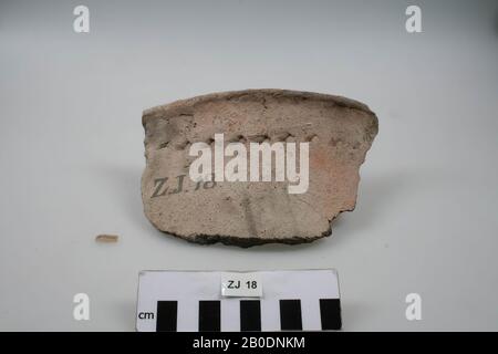 Vecchia Europa, vaso, barbe di confine, terracotta, 4 x 16,8 x 10,5 cm, preistoria, Svizzera, Morigen Foto Stock