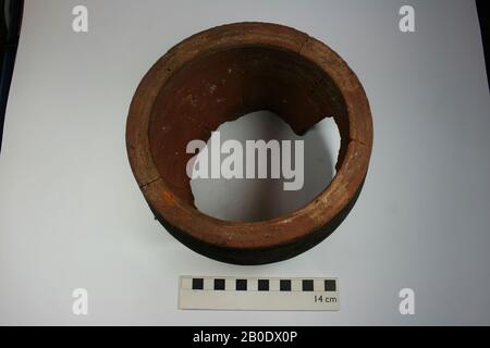 Egitto, frammento, vaso, terracotta, diam 16,5 x h 13,5 cm, Periodo meroitico, 2nd-4th secolo A.D, Egitto Foto Stock