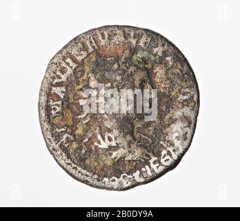 Il periodo romano olandese, moneta, denaro, Severus Alexander, metallo, argento, diam., 18 mm, peso, 2,97 gr, roman 222, Paesi Bassi, Utrecht, Bunnik, Vechten Foto Stock