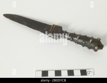 Età romana olandese, coltello, metallo, ferro, bronzo, lunghezza, 20 cm Foto Stock